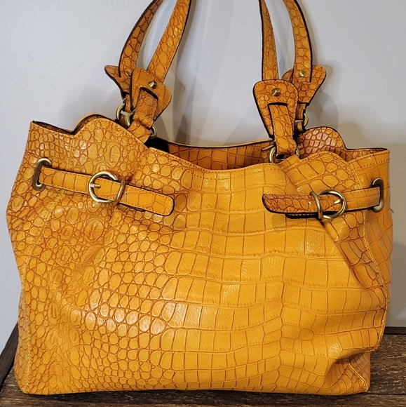 Jessica Simpson Croc Embossed Bag & Wallet- STUFF THE BAG ITEM 1-20 - Picture 2 of 15
